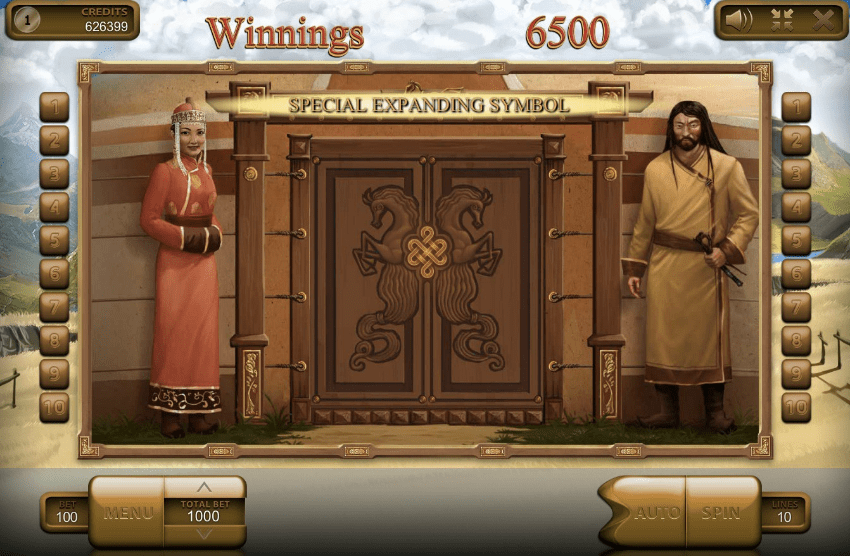 Mongol Treasures: потрясающий слот с расширяющимися знаками и FS