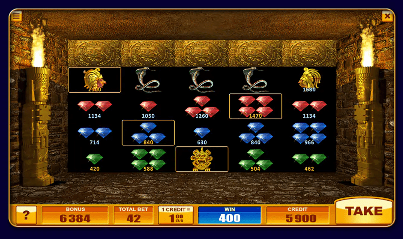 Novomatic tomonidan Aztek Gold: Aztek oltin burchakda!