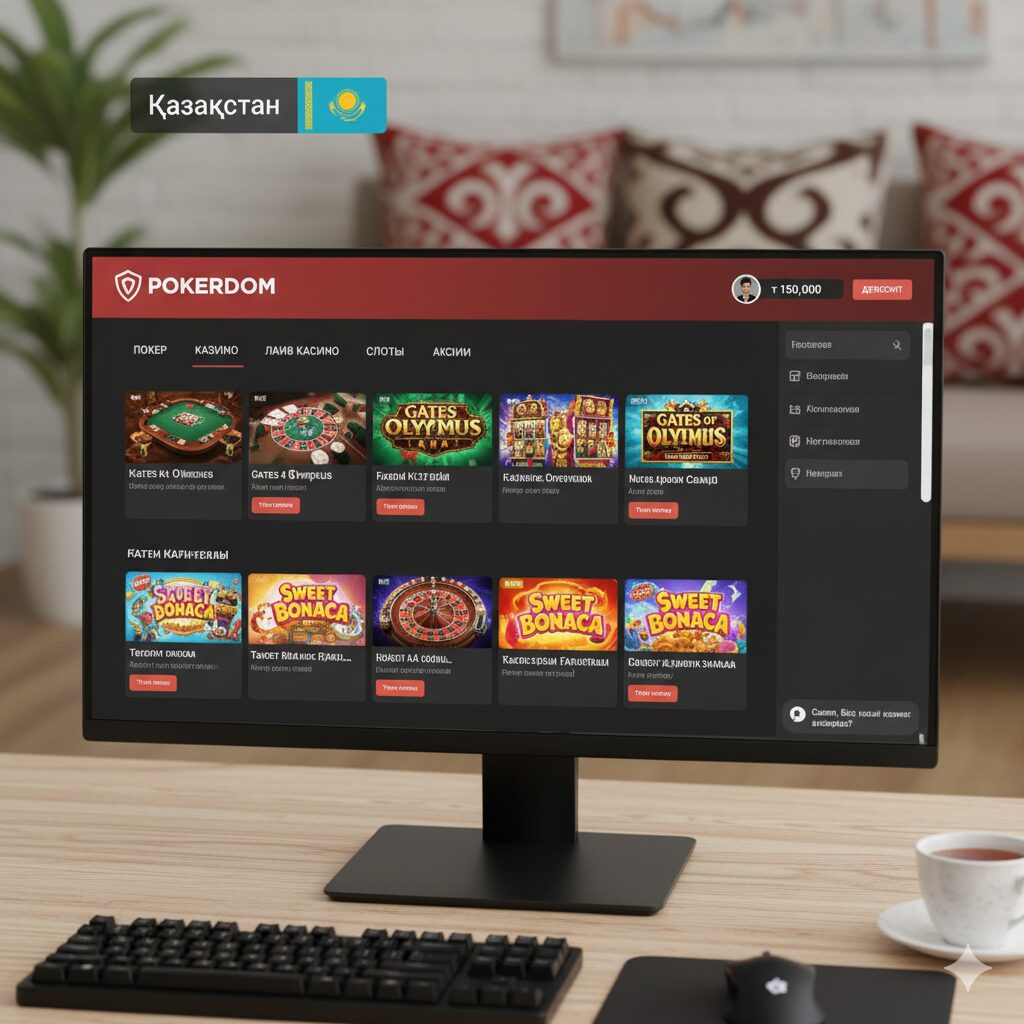 Pokerdom casino interface for Kazakhstan players
