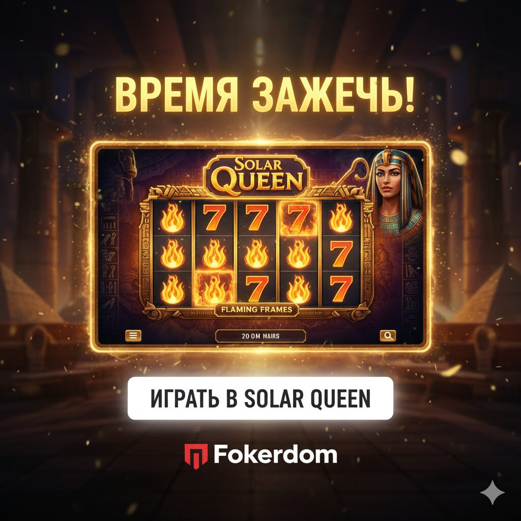 Призыв к действию - начните играть в Solar Queen на Pokerdom