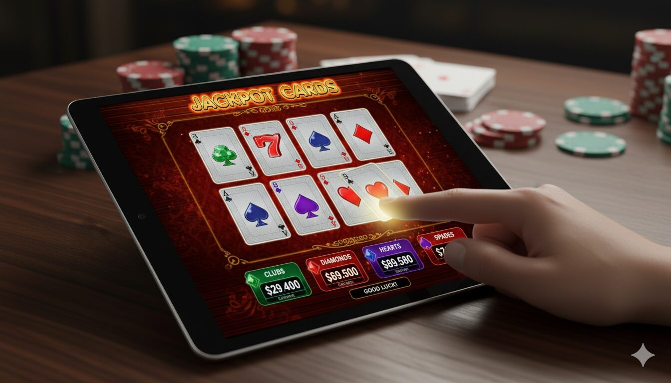 Бонусная игра Джекпот-Карты в слоте 20 Super Hot