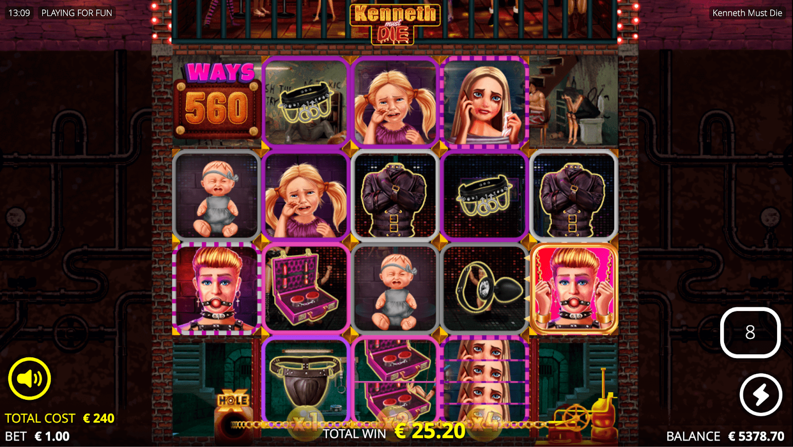 Прогрессивті мультипликаторы бар Lucky Wagon Spins бонустық раунды