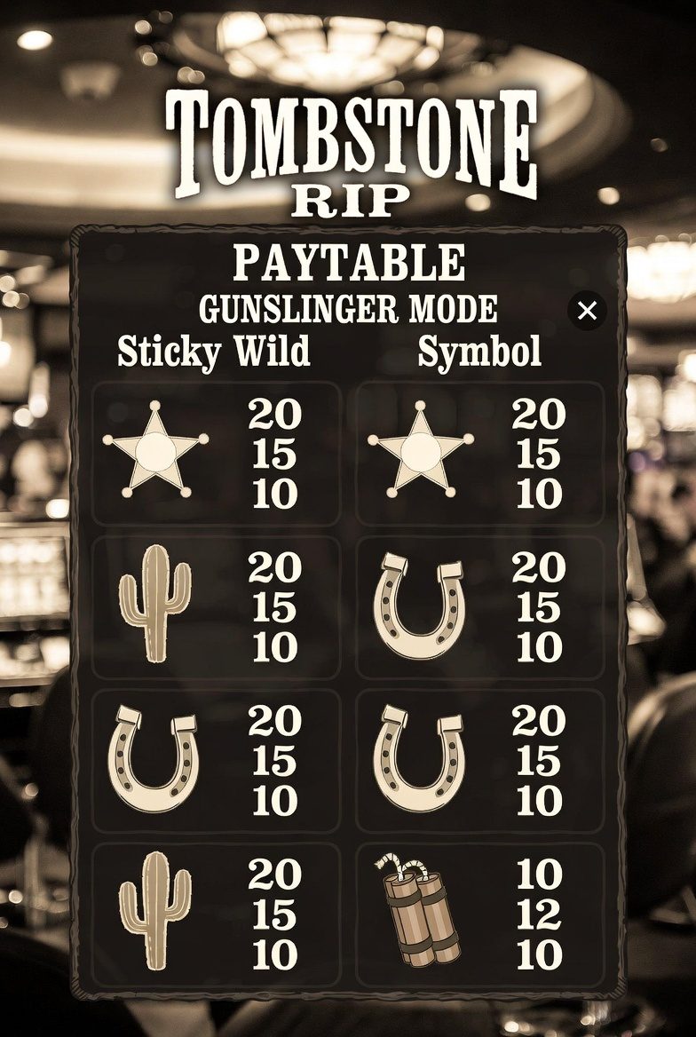 Режим Gunslinger с липкими дикими символами