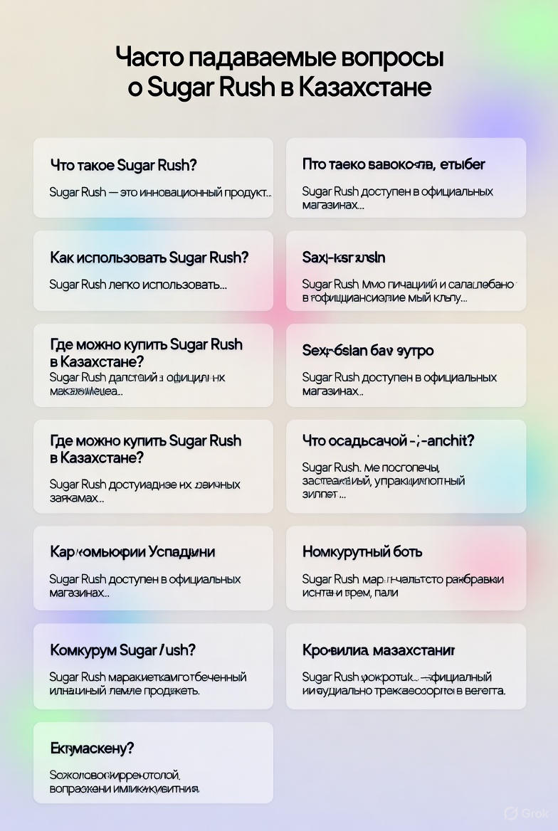 Frequently Asked Questions section about Sugar Rush