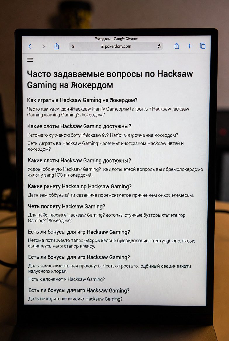 Часто задаваемые вопросы по Hacksaw Gaming на Покердом