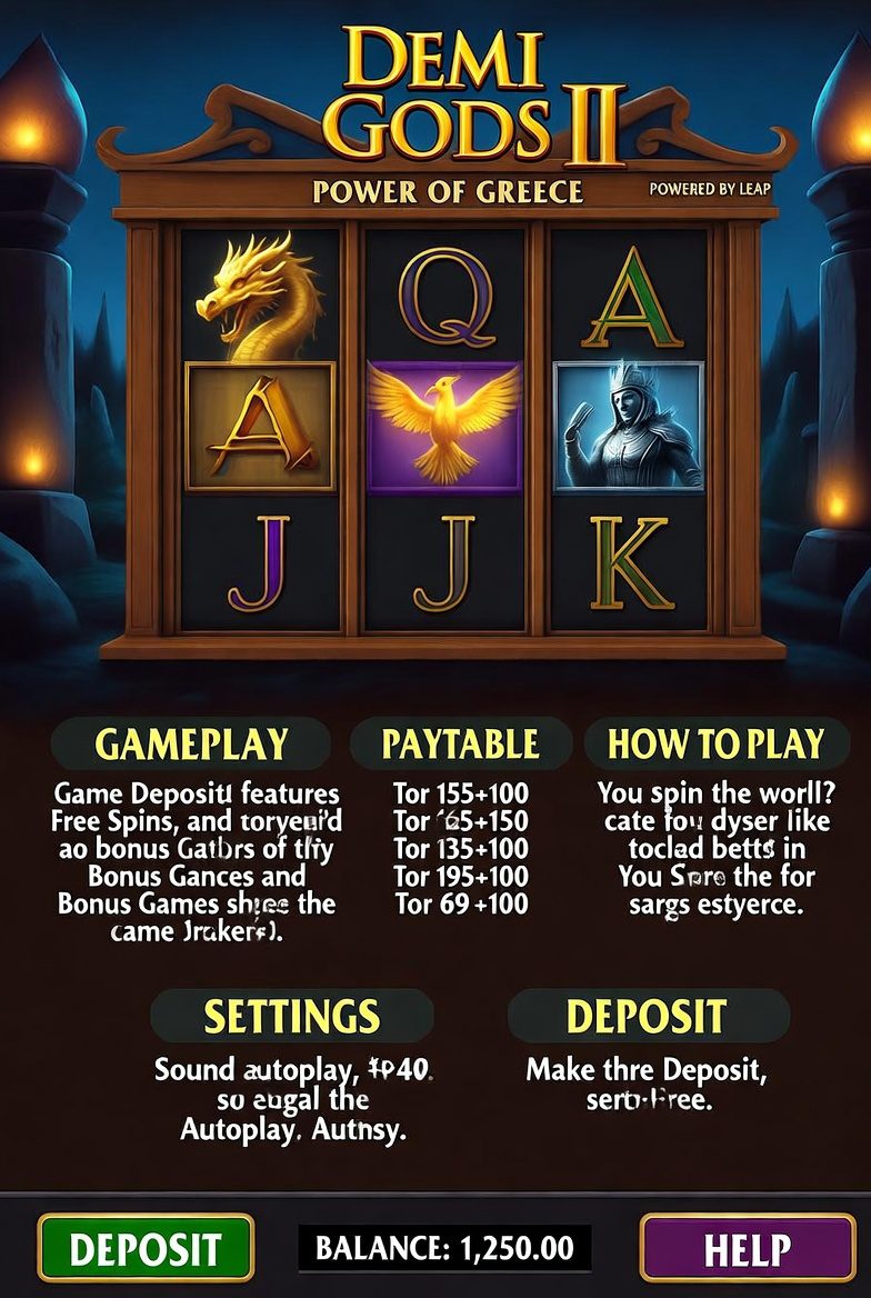 Иллюстрация часто задаваемых вопросов по слоту Demi Gods II