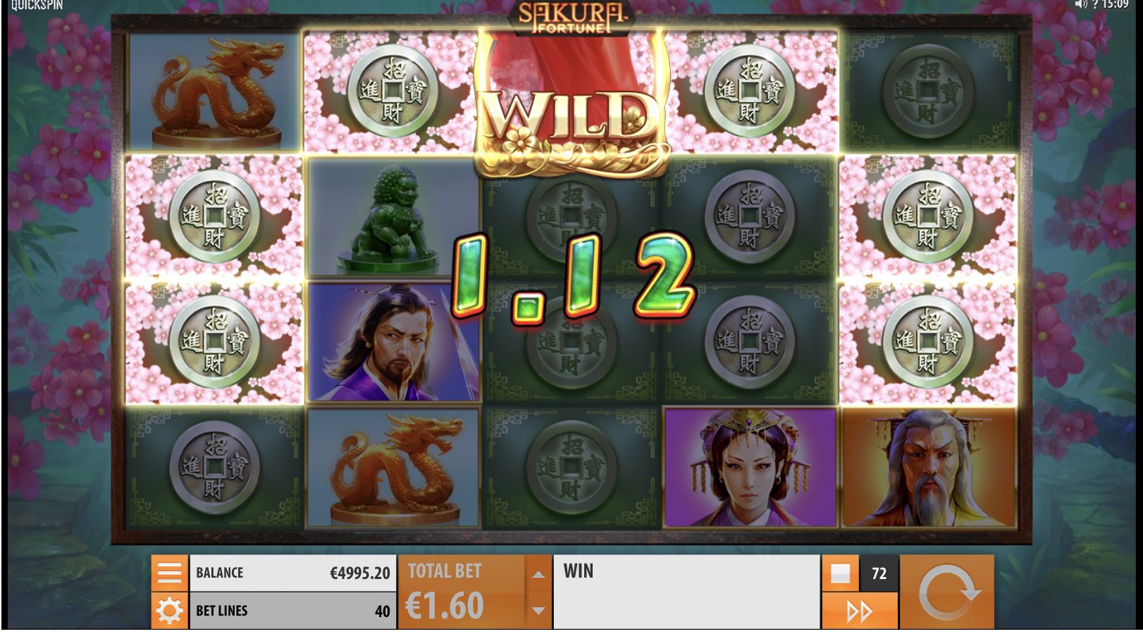 Функция респинов с заблокированными Wild-символами в Sakura Fortune на платформе Pokerdom