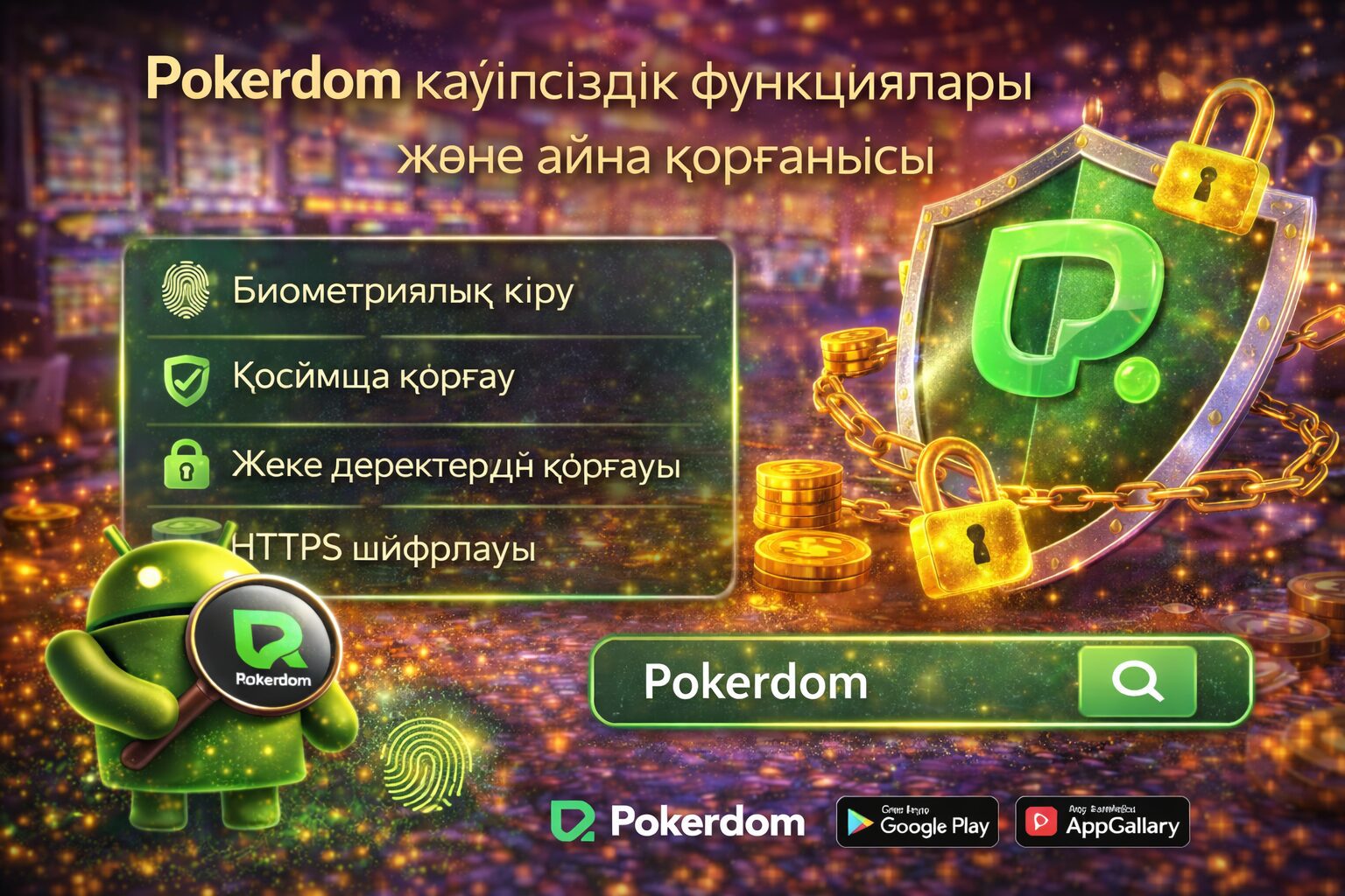 Pokerdom қауіпсіздік функциялары және айна қорғанысы