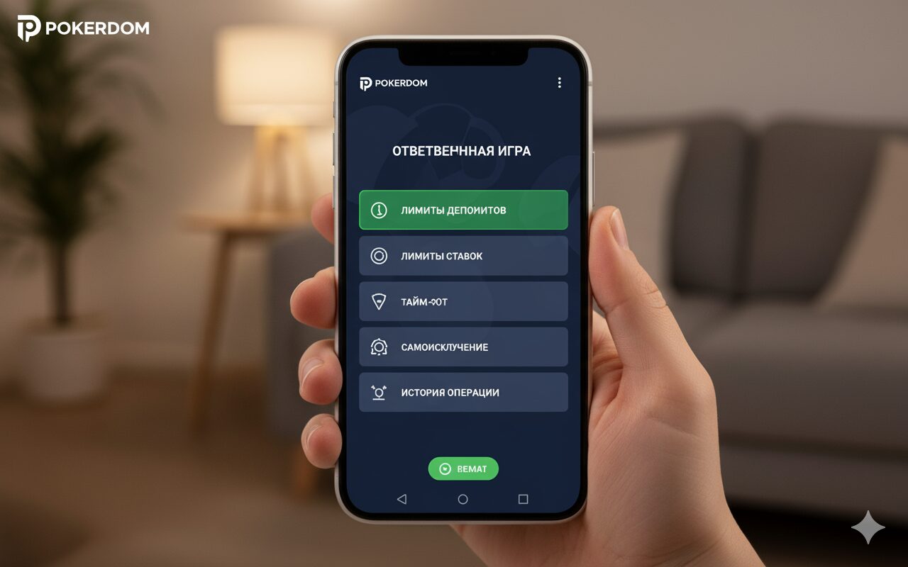 Инструменты ответственной игры в Pokerdom