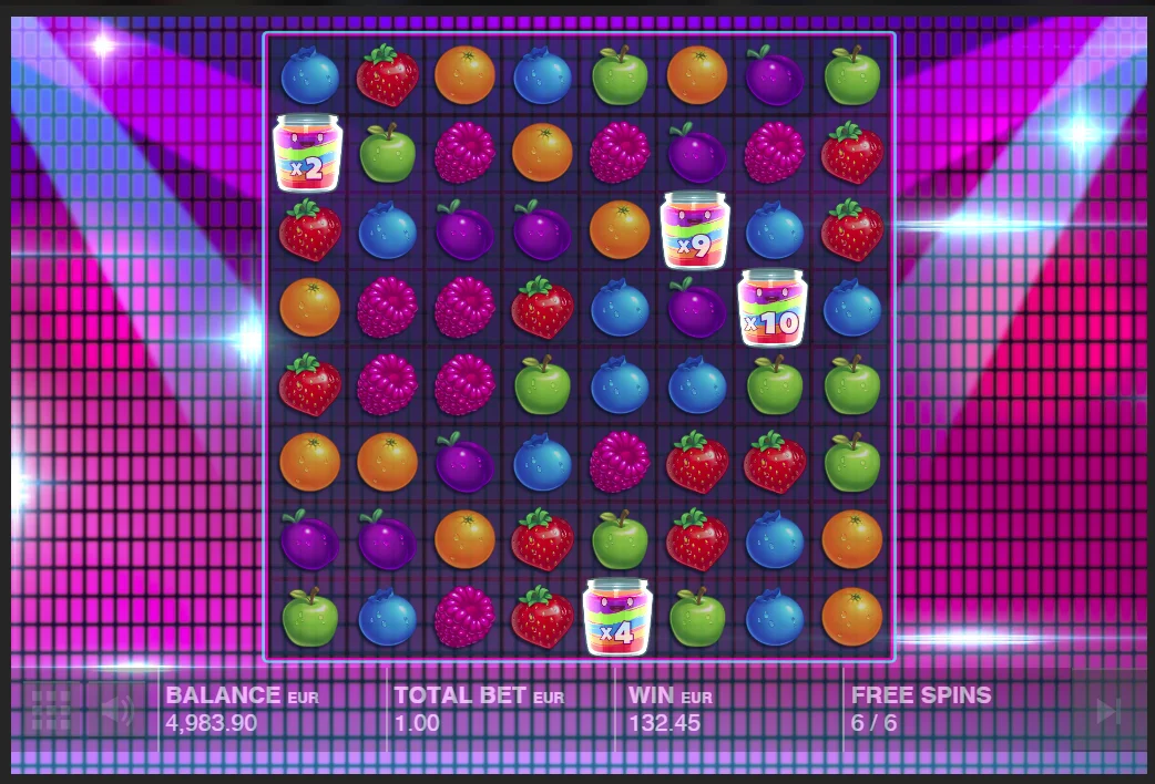 Jammin Jars слотының таңбалары: Pokerdom платформасындағы жемістер және джем-банкалар